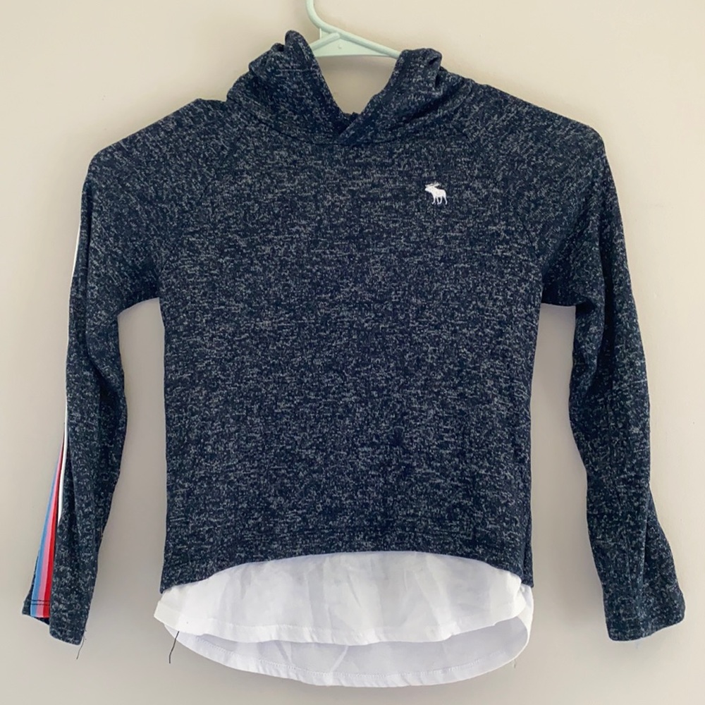 Navy lightweight Abercrombie kids hoodie